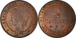 World Coins - Coin, France, Cérès, 2 Centimes, 1877, Paris, , Bronze, KM:827.1