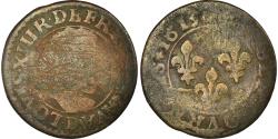 World Coins - Coin, France, Louis XIII, Double tournois, buste enfantin au col fraisé, Double