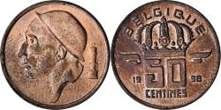 World Coins - Belgium, 50 Centimes, 1998