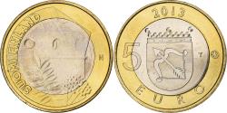 World Coins - Finland, 5 Euro, St. Olaf Castle, 2013, Vantaa, Bi-Metallic, , KM:199