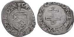 World Coins - Duchy of Lorraine, Charles III, 1/2 Carolus, 1575-1581, Nancy, Billon