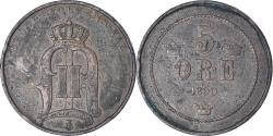 World Coins - Coin, Sweden, Oscar II, 5 Öre, 1890, , Bronze, KM:757