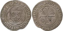 World Coins - France, Charles VII, Blanc à la couronne, 1436-1461, Laon, Billon,