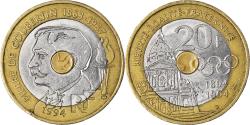 World Coins - Coin, France, Pierre de Coubertin, 20 Francs, 1994, , Tri-Metallic