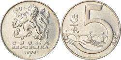 World Coins - Coin, Czech Republic, 5 Korun, 1996, , Nickel plated steel, KM:8