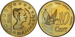 World Coins - Denmark, Margrethe II, 10 Euro Cent, unofficial private coin, 2002, Nordic gold