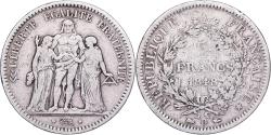 World Coins - France, 5 Francs, Hercule, 1848, Lyon, Silver, , KM:756.3