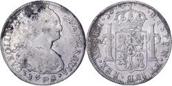 World Coins - Peru, Carlos IV, 8 Reales, 1798, Lima, Silver,