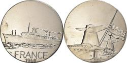 World Coins - France, Medal, Les Grands Transatlantiques, France, Copper-nickel, C. Gondard