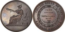 World Coins - France, Medal, Louis-Philippe Ier, Collège Royale de Caen, 1846, Brenet