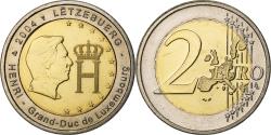 World Coins - Luxembourg, 2 Euro, Monogramme of Henri I, 2004, Utrecht, Bi-Metallic,