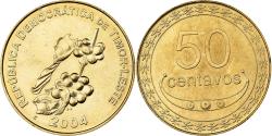 World Coins - EAST TIMOR, 50 Centavos, 2004, Lisbon, Nickel-brass, , KM:5