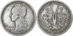 World Coins - French Equatorial Africa, 2 Francs, 1948, Paris, Aluminum,
