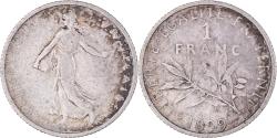 World Coins - Coin, France, Semeuse, Franc, 1899, Paris, , Silver, KM:844.1