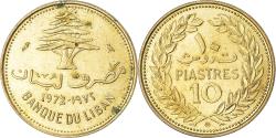 World Coins - Coin, Lebanon, 10 Piastres, 1972, Paris, , Nickel-brass, KM:26