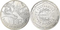 World Coins - France, 10 Euro, Euros des régions, Basse-Normandie, 2012, Silver,