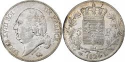 World Coins - France, Louis XVIII, 5 Francs, 1824, Bayonne, Silver, , Gadoury:614
