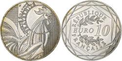 World Coins - France, 10 Euro, 2015, Monnaie de Paris, Coq, , Silver