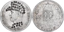 World Coins - France, Charles X, 5 Francs, 1826, Lille, Satirique, Silver,