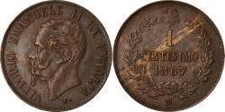 World Coins - Coin, Italy, Vittorio Emanuele II, Centesimo, 1867, Milan, , Copper