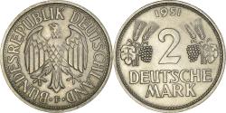 World Coins - Coin, GERMANY - FEDERAL REPUBLIC, 2 Mark, 1951, Stuttgart,