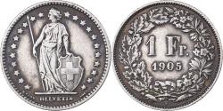 World Coins - Switzerland, Franc, 1905, Bern, Silver, , KM:24