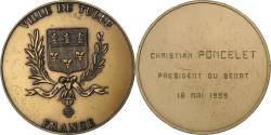 World Coins - France, Medal, La Ville de Tulle à Christian Poncelet, Président du Sénat