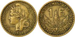World Coins - Coin, Togo, Franc, 1924, Paris, , Aluminum-Bronze, KM:2