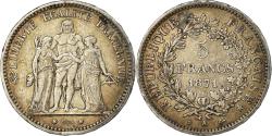 World Coins - Coin, France, Hercule, 5 Francs, 1871, Paris, Camélinat, , Silver