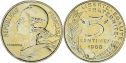 World Coins - Coin, France, Marianne, 5 Centimes, 1988, Paris, , Aluminum-Bronze, KM:933