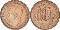 World Coins - Coin, Great Britain, George VI, 1/2 Penny, 1948, , Bronze, KM:844