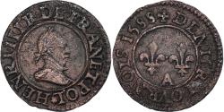 World Coins - Coin, France, Henri III, Denier Tournois, 1588, Paris, , Copper