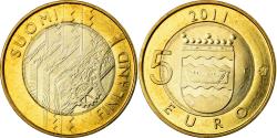 World Coins - Finland, 5 Euro, Province de Uusimaa, 2011, , Bi-Metallic, KM:160