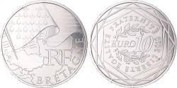 World Coins - France, 10 Euro, Euros des régions, 2010, Monnaie de Paris, Bretagne
