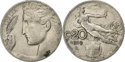 World Coins - Italy, Vittorio Emanuele III, 20 Centesimi, 1919, Rome, Nickel,