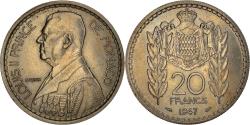 World Coins - Coin, Monaco, Louis II, 20 Francs, Vingt, 1947, , Copper-nickel, KM:124