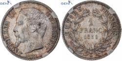 World Coins - Coin, France, Napoleon III, Napoléon III, Franc, 1859, Paris, GENI,
