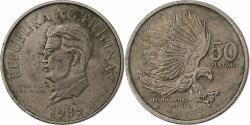 World Coins - Philippines, 50 Sentimos, 1989, Copper-nickel, , KM:242.1