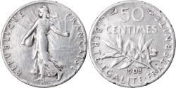 World Coins - Coin, France, Semeuse, 50 Centimes, 1903, Paris, , Silver, KM:854