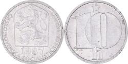 World Coins - Coin, Czechoslovakia, 10 Haleru, 1987, , Aluminum, KM:80