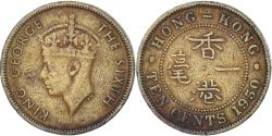 World Coins - Coin, Hong Kong, 10 Cents, 1950