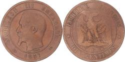 World Coins - Coin, France, Napoleon III, 10 Centimes, 1857, Rouen, , Bronze