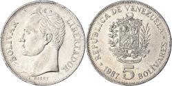 World Coins - Coin, Venezuela, 5 Bolivares, 1987, , Nickel, KM:53.2