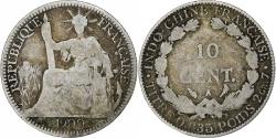 World Coins - French Indo-China, 10 Cents, 1900, Paris, Silver, , Lecompte:142, KM:9