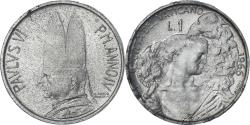 World Coins - Coin, VATICAN CITY, Paul VI, Lira, 1966, , Aluminum, KM:84