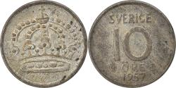 World Coins - Coin, Sweden, Gustaf VI, 10 Öre, 1957, , Silver, KM:823