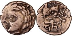 Ancient Coins - Aulerci Cenomani, 1/4 Stater, 2nd century BC, Electrum,