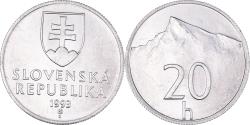 World Coins - Coin, Slovakia, 20 Halierov, 1993, , Aluminum, KM:18
