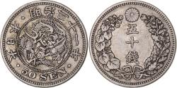 World Coins - Japan, Meiji, 50 Sen, 1898, Silver,