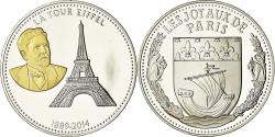World Coins - France, Medal, Les Joyaux de Paris, La Tour Eiffel, 2014, , Silver